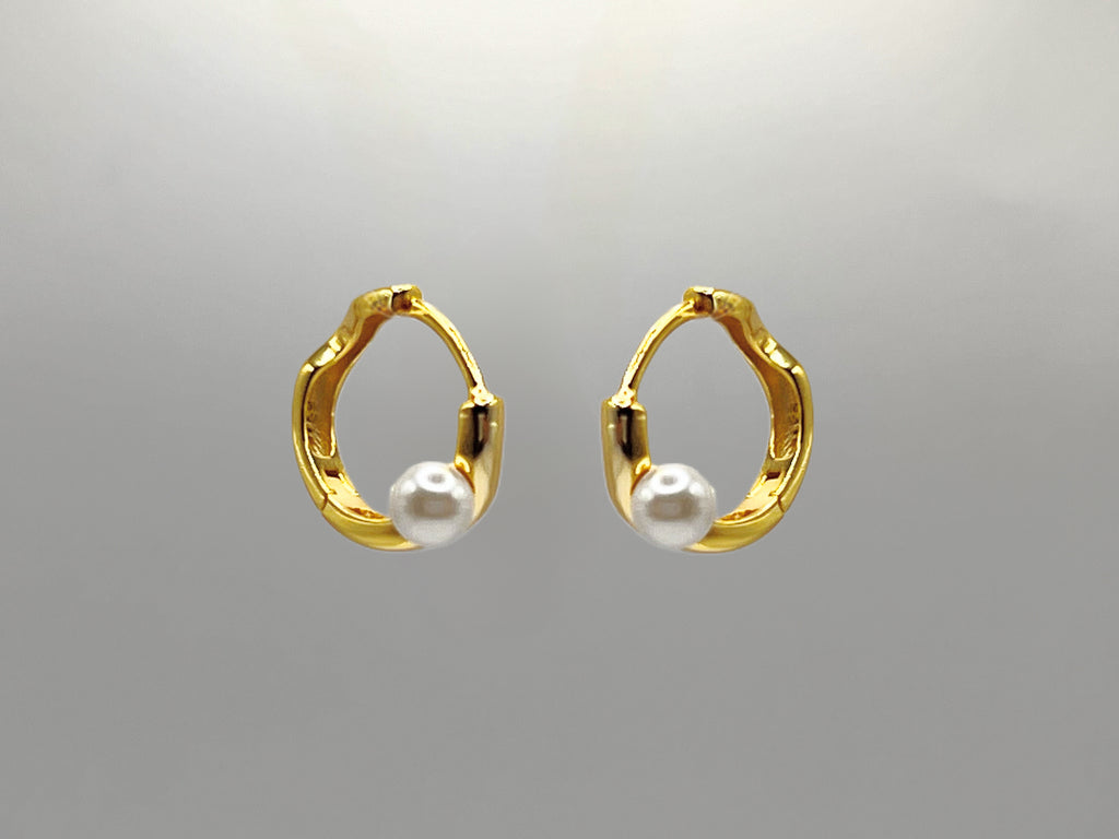 Wave Pearl Øreringer